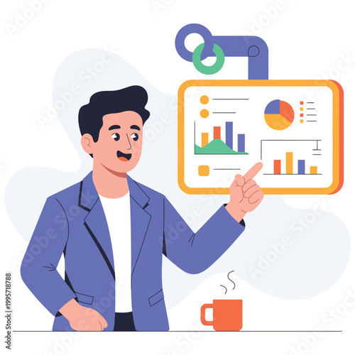 business man with tablet