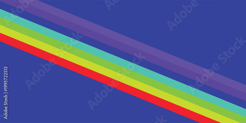 A vibrant abstract sports background featuring bold curved stripes in multiple bright colors. The design creates a dynamic motion effect, making it ideal for football graphics, 2026 sports templates