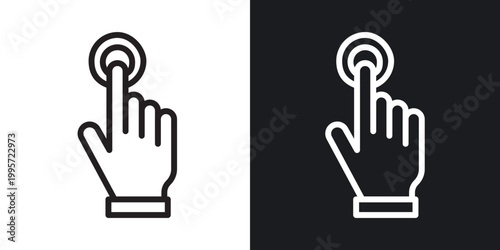 Easy to use outlined icon vector collection.