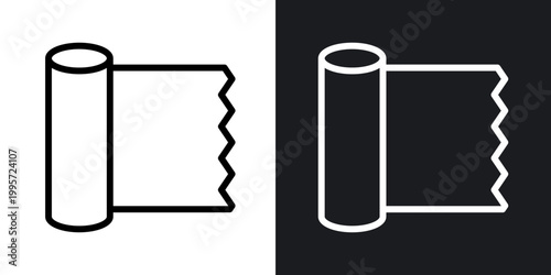 Foil outlined icon vector collection.