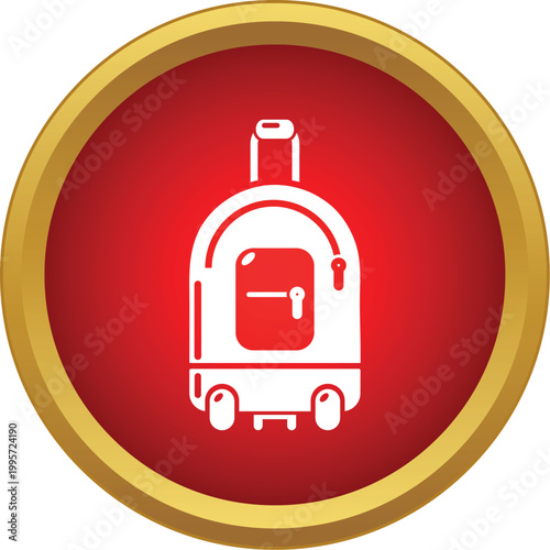 Travel suitcase icon representing baggage and vacation planning