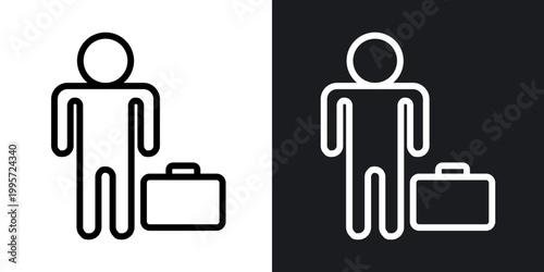 Guest outlined icon vector collection.