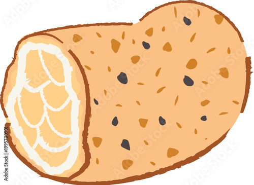 Taiwanese rice crispy snack