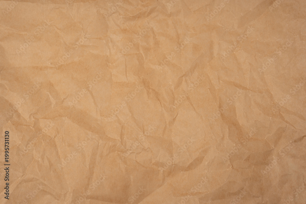 Fototapeta premium Crumpled paper as background. Top view.