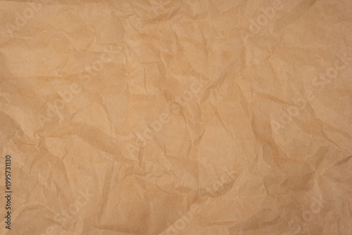 Crumpled paper as background. Top view.