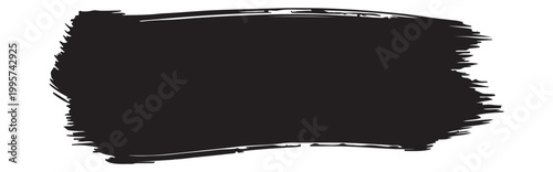 Abstract black brushstroke a bold and textured artistic impression