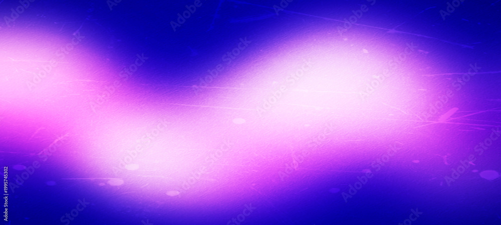 Fototapeta premium Mystical purple and blue abstract background with glowing light effects and subtle scratches for a vintage feel.