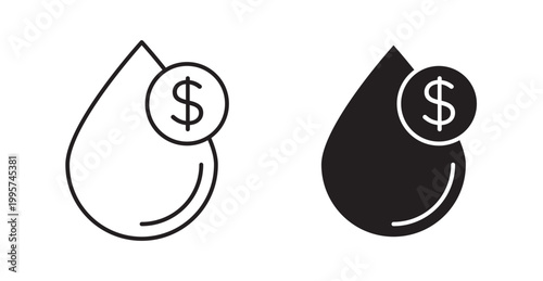 Humidity icon. Vector illustration isolated on white.