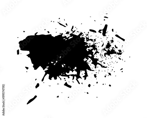 Broken ceylon cinnamon pile silhouette