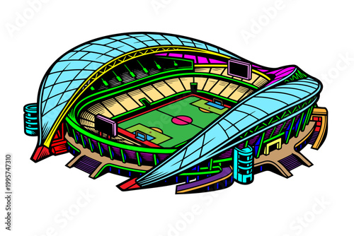 Modern Football Stadium Icon