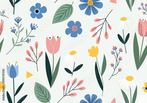 Detailed botanical engraving floral pattern with fine lines creating a scientific and artistic visual blend