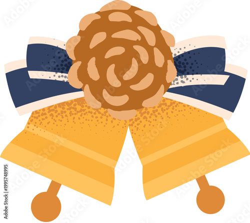 Bells with Pine Cone