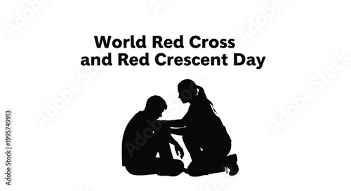 World Red Cross and Red Crescent Day vector illustration graphic celebrating humanitarian aid and support