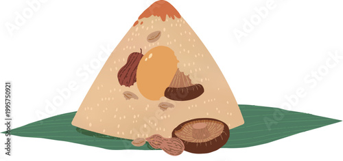 Unwrapped Rice Dumpling