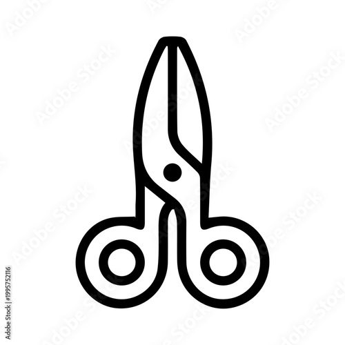 Sewing scissors icon