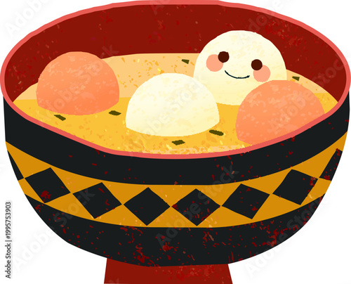 Bowl of glutinous rice for lantern festival