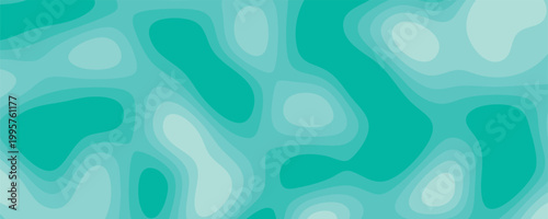 Abstract organic blue aqua background. Teal Topographic Abstract Background with Fluid Organic Contours