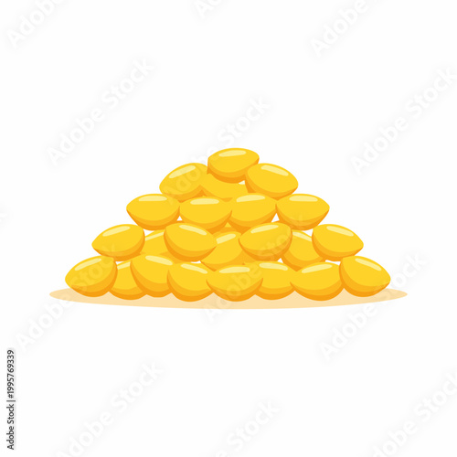 Pile of Yellow Lentils