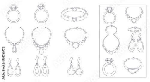 Variety of Jewelry Items Displayed.