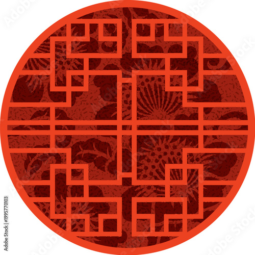 Chinese window frame