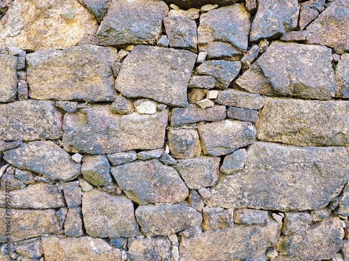 Feldsteinwand, Textur