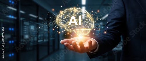 Innovative ai technologies transforming business solutions worldwide digital environment visual concept futuristic perspective artificial intelligence impact