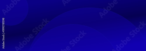 Abstract dark blue wavy background with geometric circles and smooth gradients for professional corporate banners