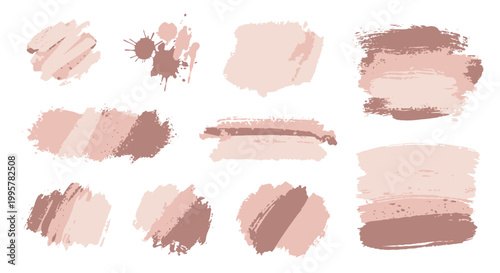 Collection of various makeup swatches.