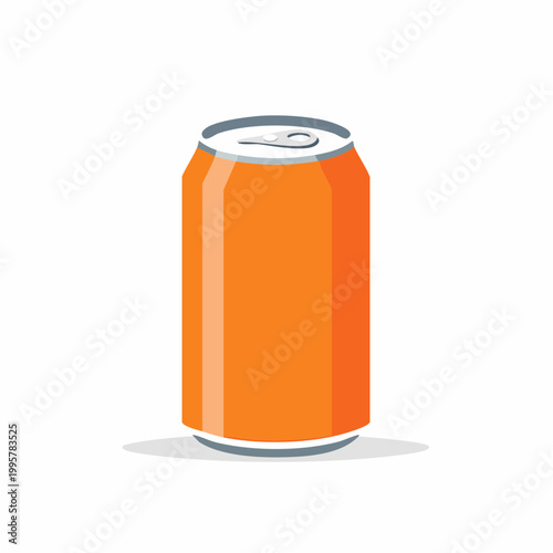 Orange soda can illustration