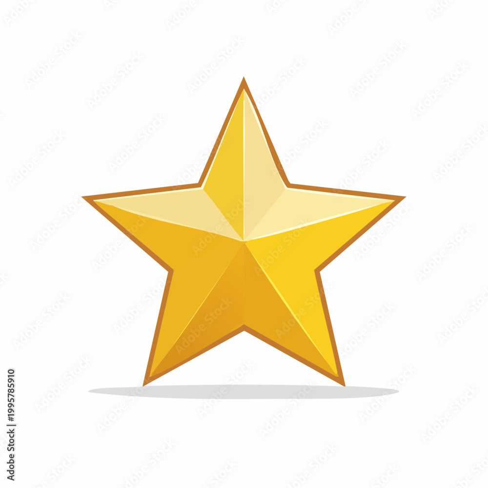 Obraz premium Golden Star Icon