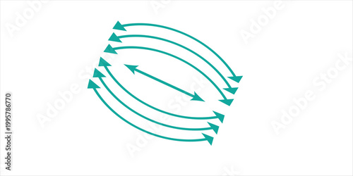 Long curved hand drawn arrow vector. Long arrow. Semi curve long arrow vector.