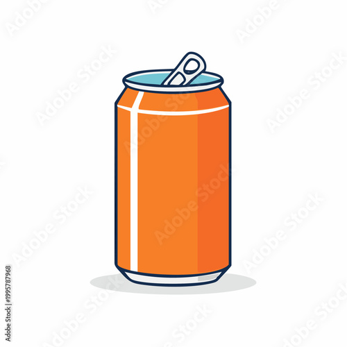 Orange soda can