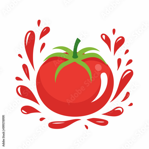 Juicy Tomato Splashing