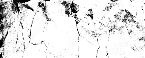 Black and White Urban Scratched Wall Surface Pattern