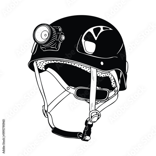 Climbing helmet silhouette set bundle vector graphic protection gear.
