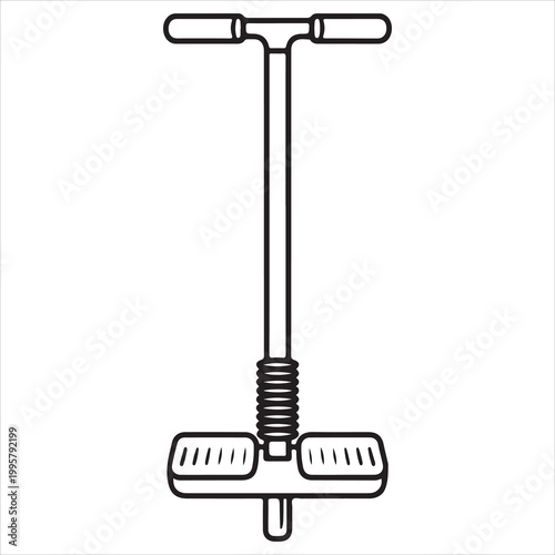 Adjustable height medical examination stirrup with footrest