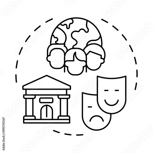 Political conspiracies blue gradient concept icon. Global influence, governmental regulation. Round shape line illustration. Abstract idea. Graphic design. Easy to use in article, blog post