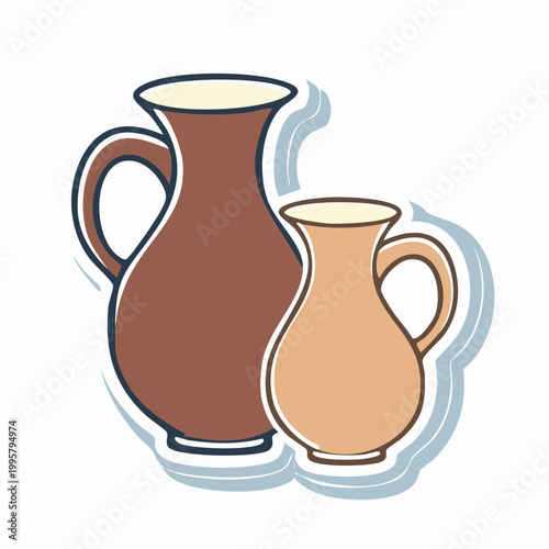 Two Ceramic Pitchers