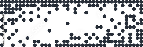 Halftone Grid Disintegrating Dots Pattern