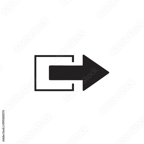 Free Download Black arrow icon pointing right. - GFXLoad