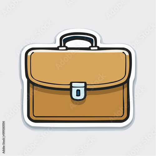 Brown Briefcase Icon