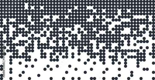 Halftone Grid Disintegrating Particles Pattern