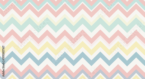 Pastel Chevron Pattern Background - Soft Color Zigzag Geometric Texture