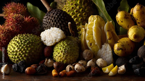 Unique Tropical Fruits Featuring Soursop and Snake Fruit