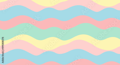 Pastel Wavy Lines Background