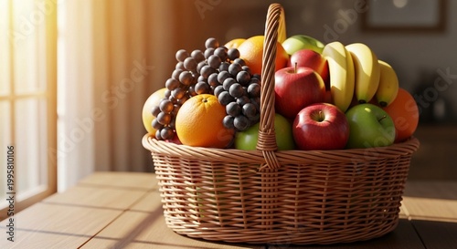 fruits and vegetables, fruits and vegetables in basket