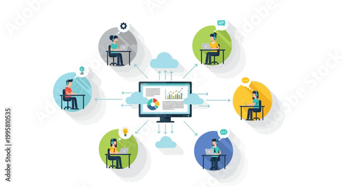 Remote Team Collaboration via Cloud Computing and Data Analysis