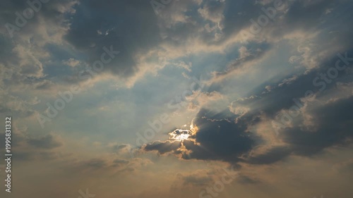 time lapse video of the movement of clouds and the sun during sunset is a truly beautiful natural phenomenon.