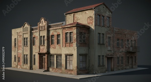 Old European style buildings corner.