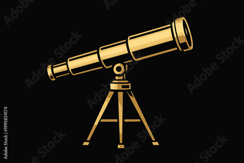 Telescope on a tripod stand 1.